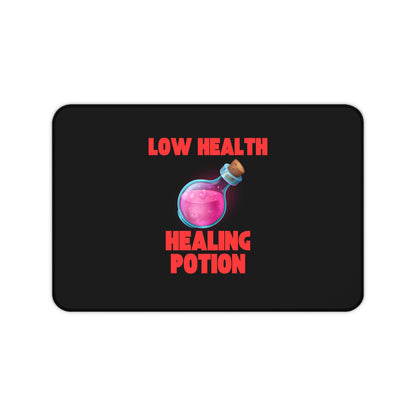 🩸 Low Health Healing Potion Gaming Desk Mat – Stay in the Game!