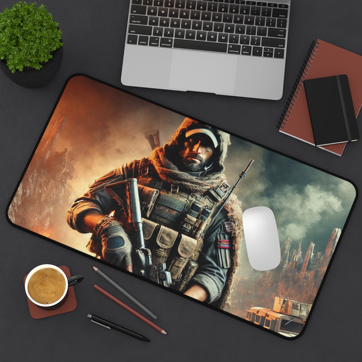 War Hero Desk Mat - Gamer Gift for Home or Office