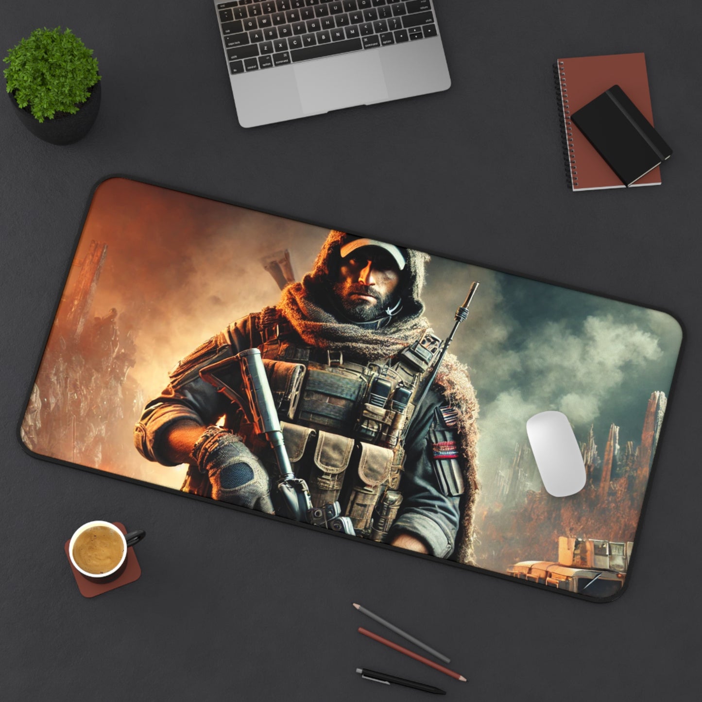 War Hero Desk Mat - Gamer Gift for Home or Office