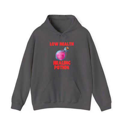 🧪 Low Health Healing Potion Hoodie – Stay Warm, Stay in the Game