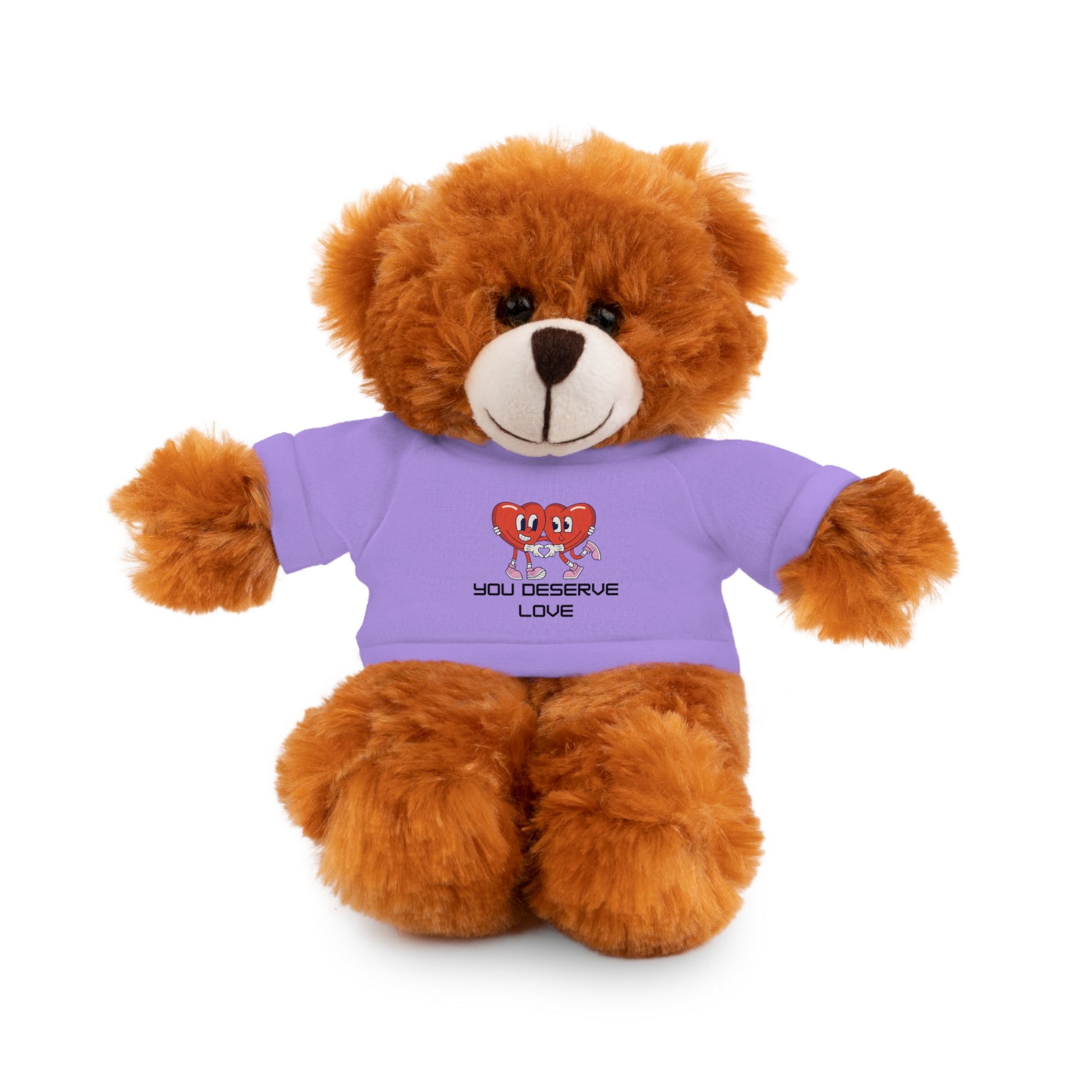 Adorable Stuffed Animals with 'You Deserve Love' Tee - Arctic Threadworks