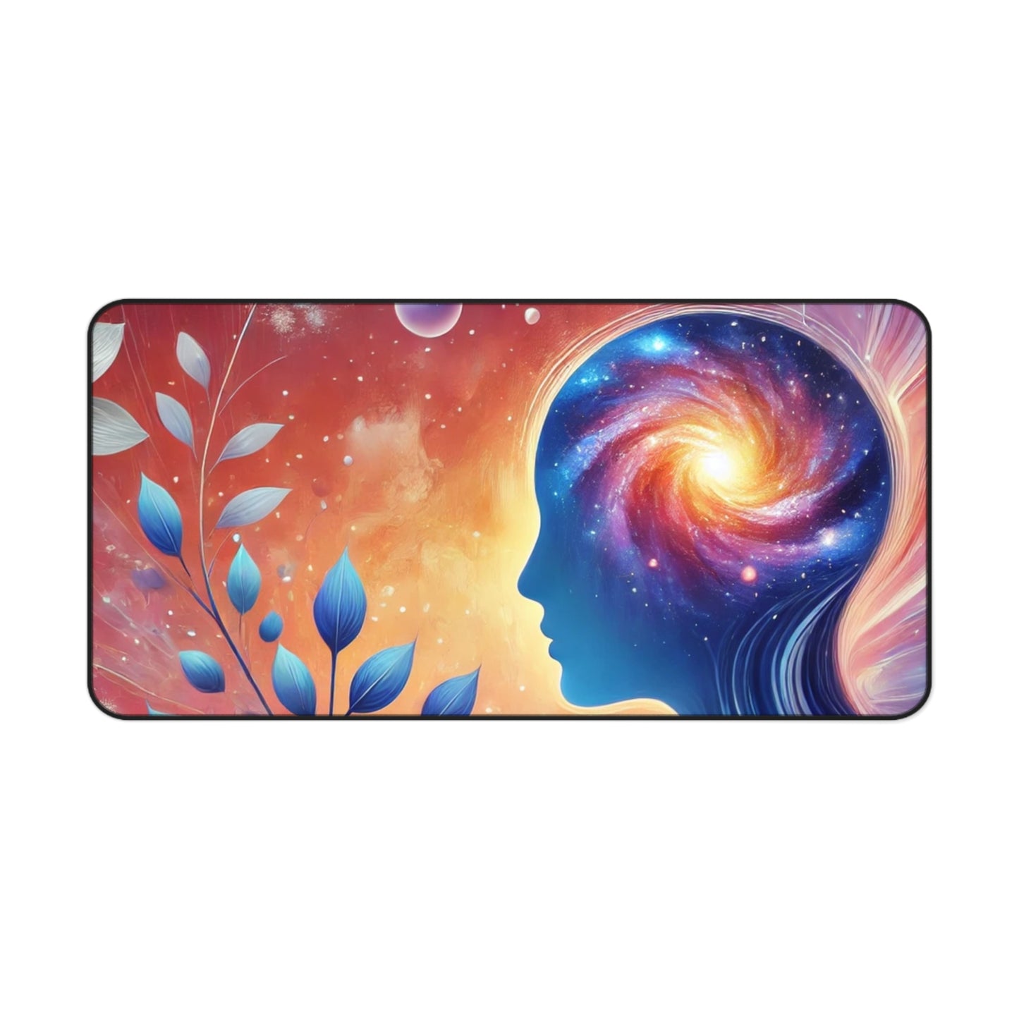 Cosmic Dream Desk Mat - Colorful Galaxy Design for Home Office