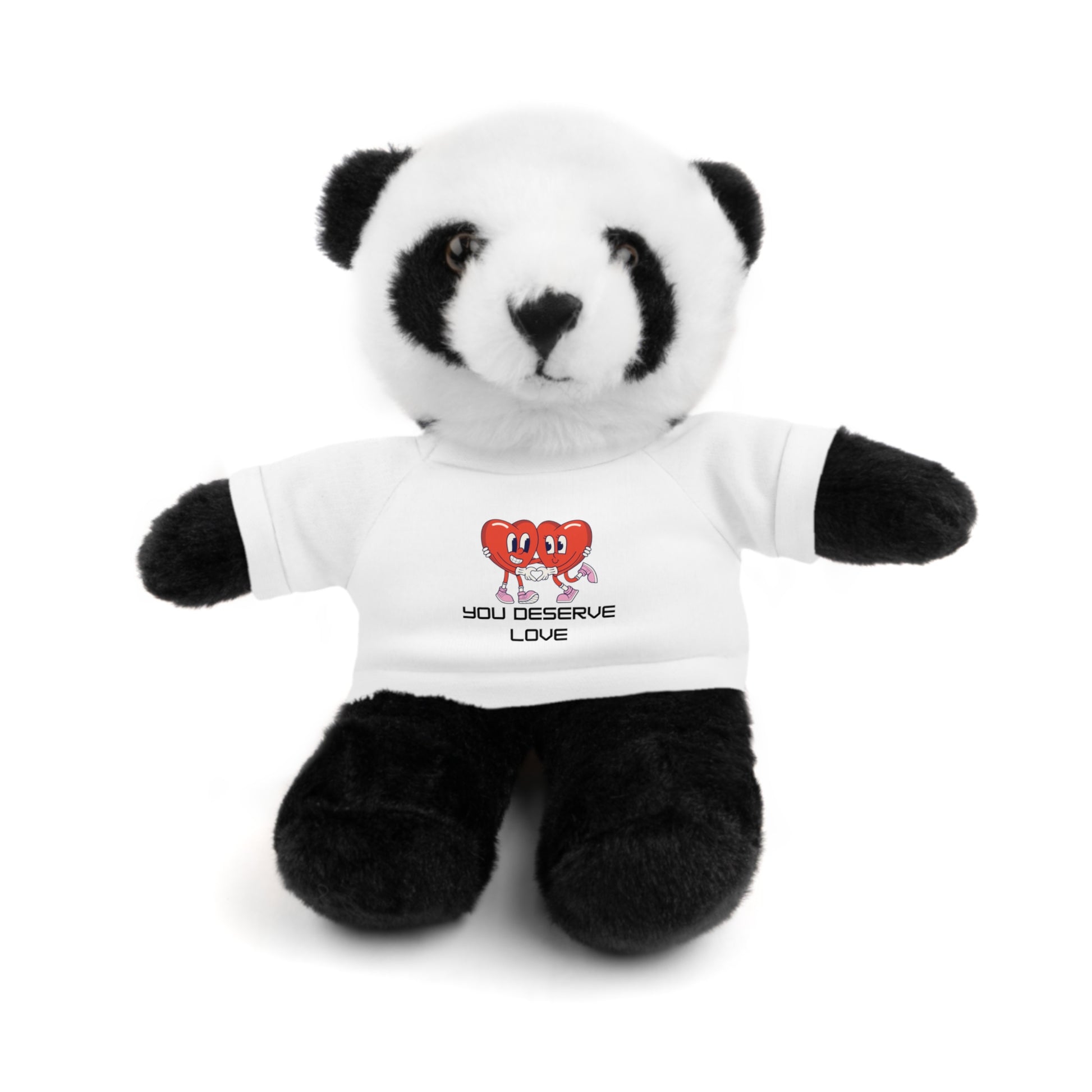 Adorable Stuffed Animals with 'You Deserve Love' Tee - Arctic Threadworks