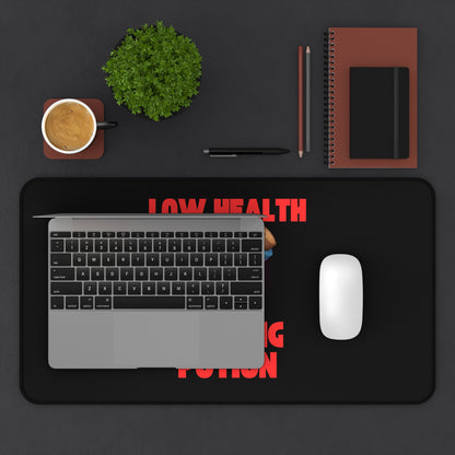 🩸 Low Health Healing Potion Gaming Desk Mat – Stay in the Game!