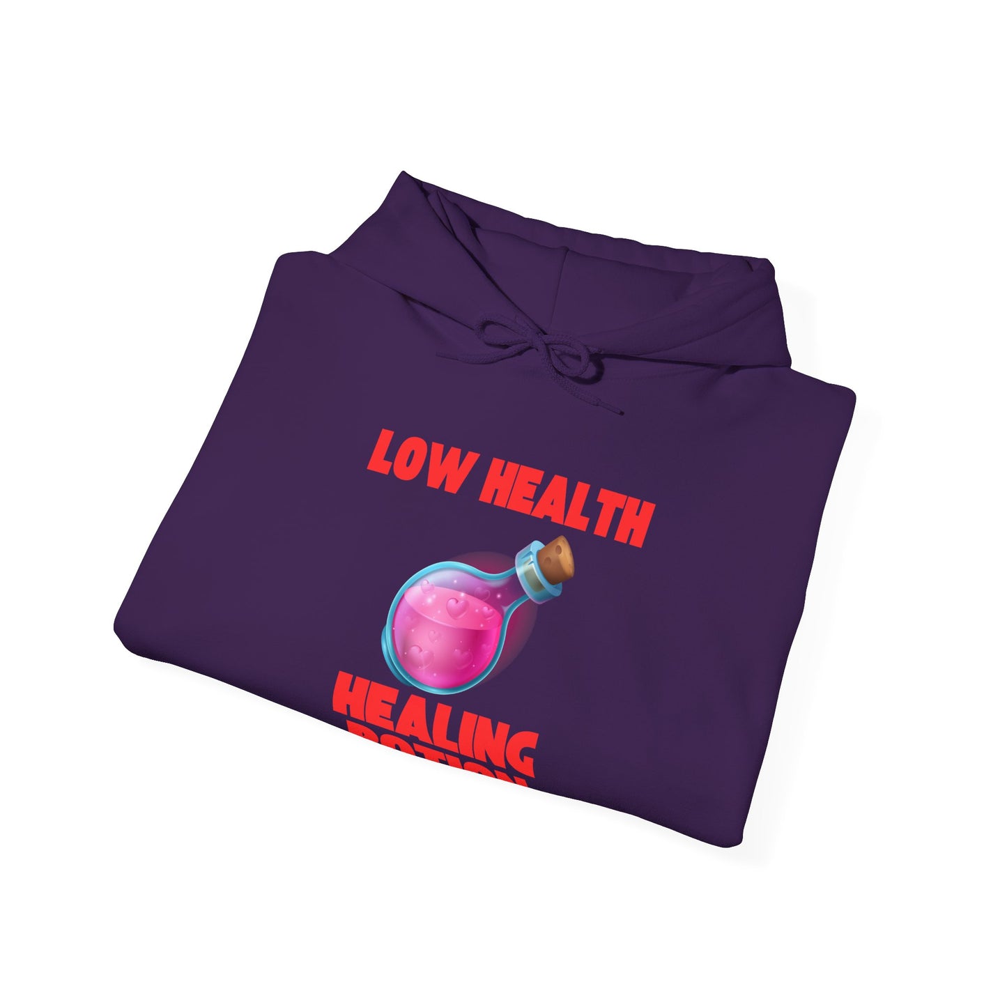 🧪 Low Health Healing Potion Hoodie – Stay Warm, Stay in the Game