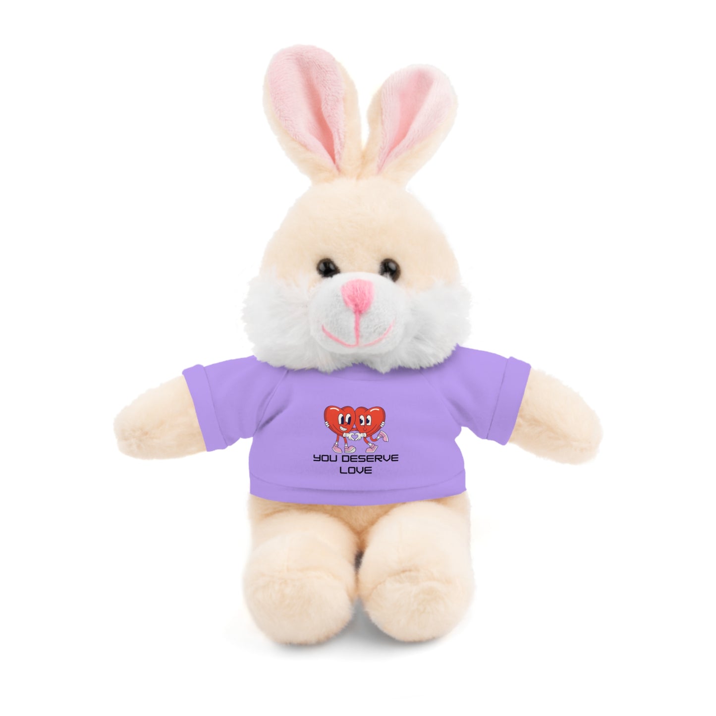 Adorable Stuffed Animals with 'You Deserve Love' Tee - Arctic Threadworks