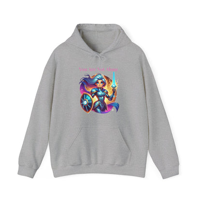 Hooded Sweatshirt with 'you are not alone' Design - Arctic Threadworks