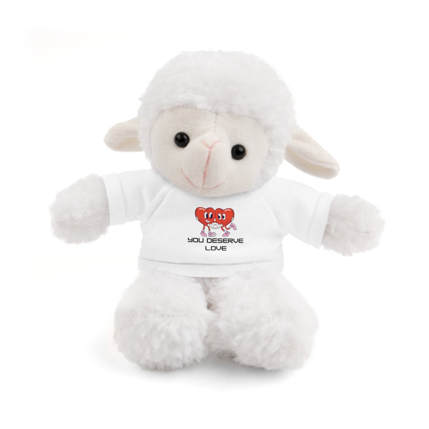 Adorable Stuffed Animals with 'You Deserve Love' Tee - Arctic Threadworks