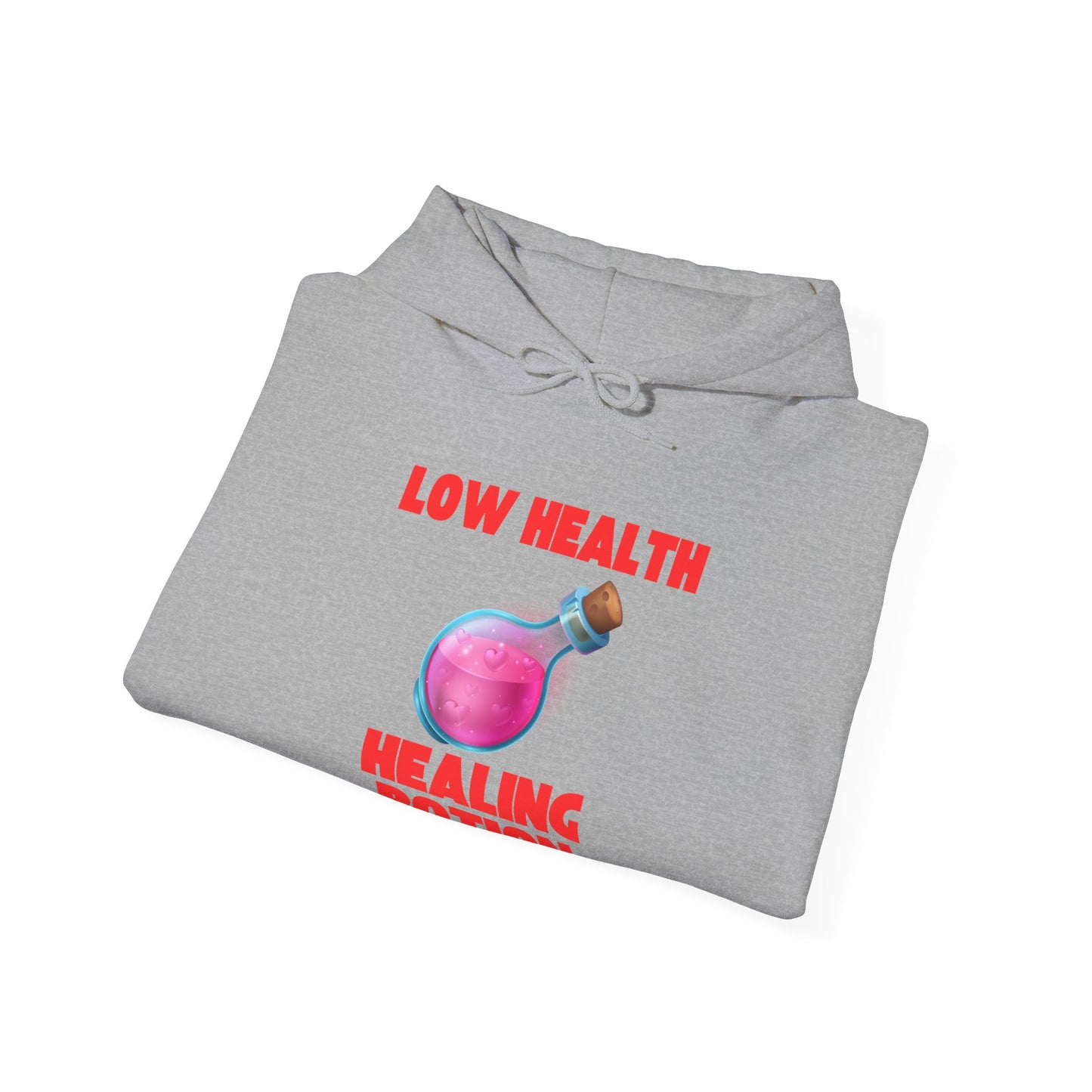 🧪 Low Health Healing Potion Hoodie – Stay Warm, Stay in the Game