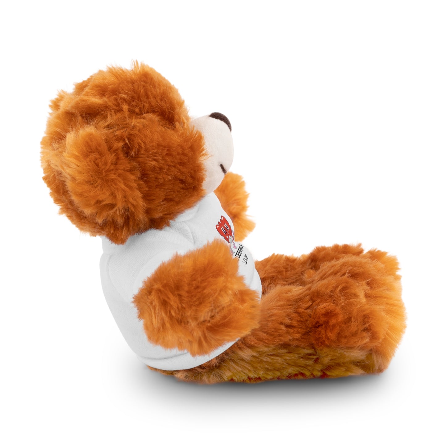 Adorable Stuffed Animals with 'You Deserve Love' Tee - Arctic Threadworks