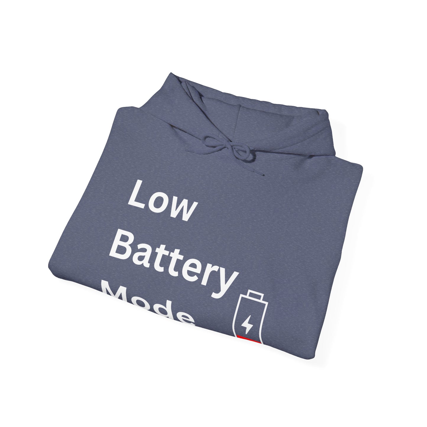 Low Battery Mode Hoodie - Unisex Heavy Blend™ Sweatshirt for Tech Lovers - Arctic Threadworks