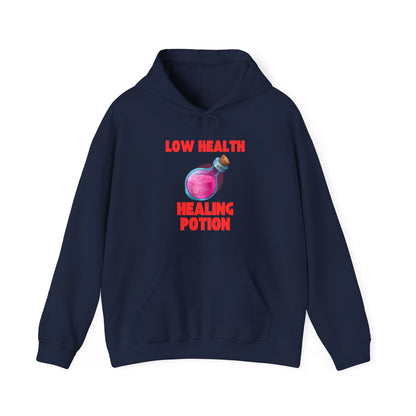 🧪 Low Health Healing Potion Hoodie – Stay Warm, Stay in the Game