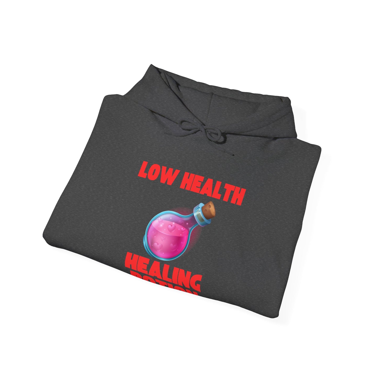 🧪 Low Health Healing Potion Hoodie – Stay Warm, Stay in the Game